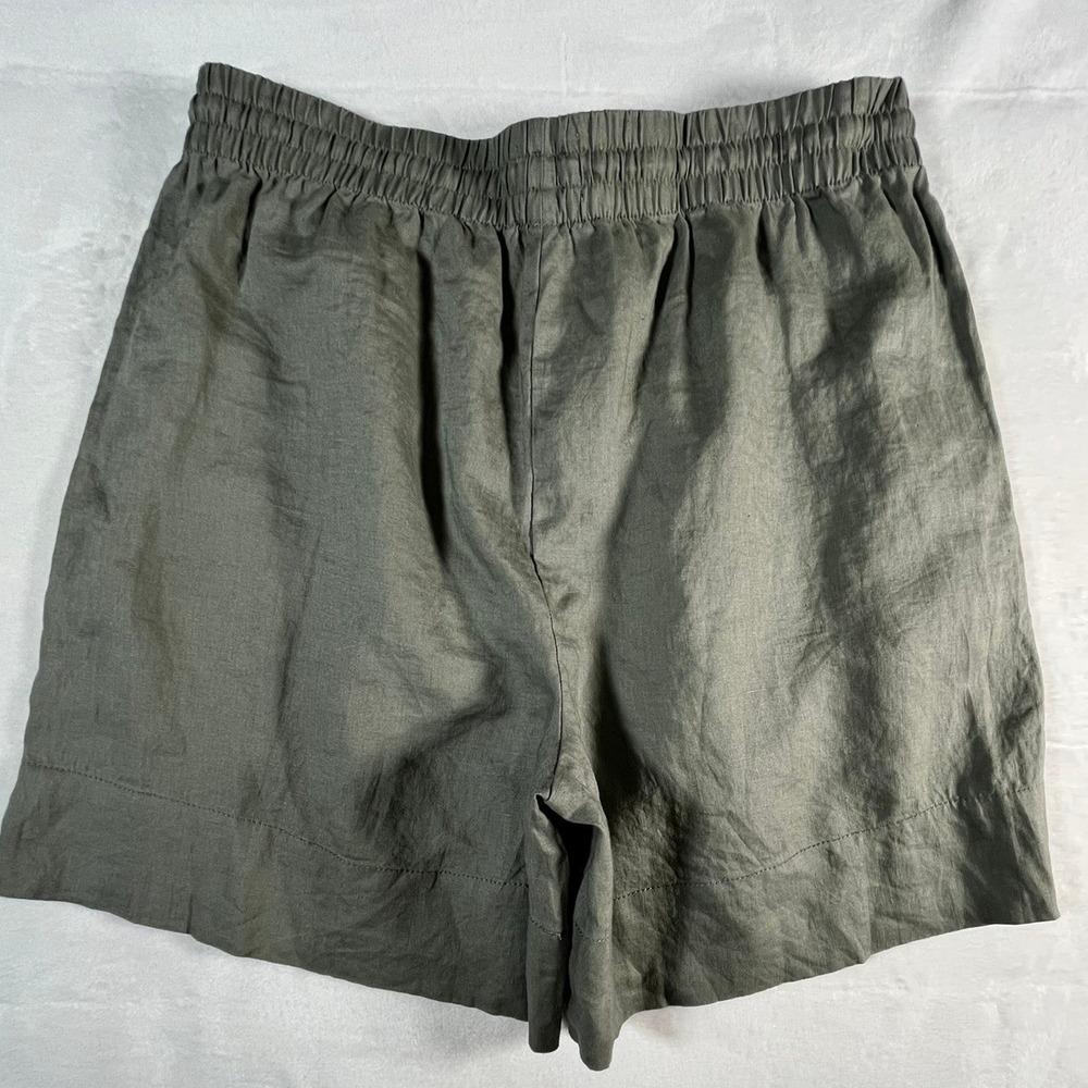 NWT Just Jeans Womens 14 Linen Shorts Moss Green 6" inseam - Picture 5 of 11